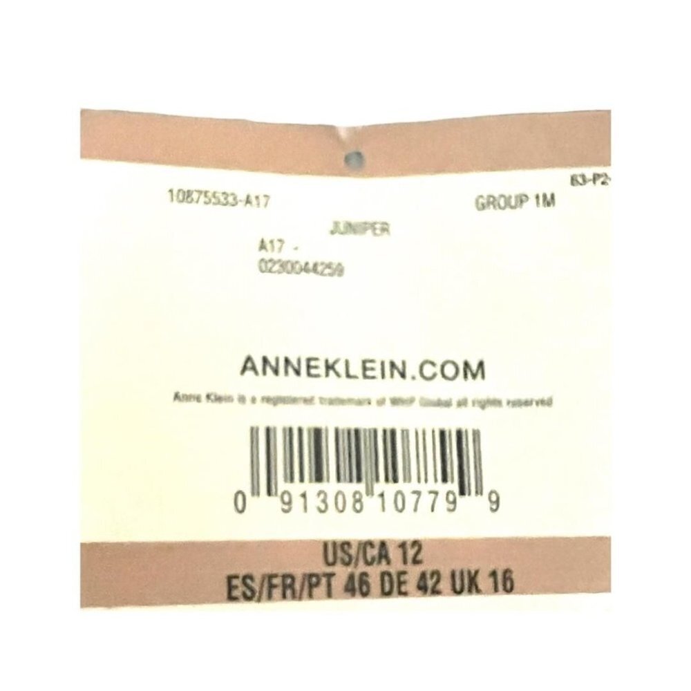 Anne Klein Womens Teal Green Cowl Neck Cap Sleeve Sheath Midi Dress Sz 12 New - Picture 5 of 7